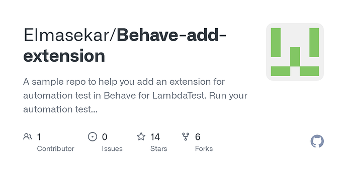 How To Add Extension For Automation Test In Behave For LambdaTest ...