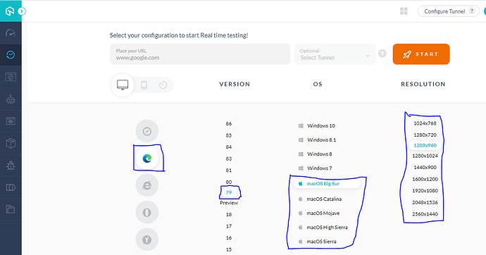 Test on Edge 79 Browser