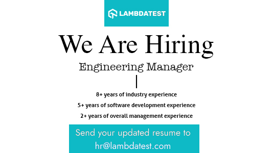 hiring engineering manager